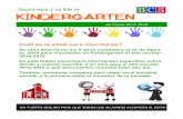 Kindergarten registration newsletter for 2014 2015 spanish use