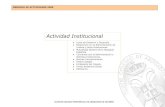 Actividad Institucional 2009 - ICAC