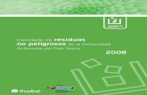 Inventario de residuos no peligrosos de la Comunidad Autónoma del País Vasco 2008