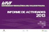 Informe de Actividades 2013. UTVT