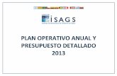 Plan Operativo Anual del ISAGS 2013