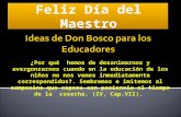 Mensaje de Don Bosco  para los educadores