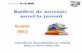 Novetats novel·la juvenil Gener 2012