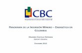 PANORAMA DE LA INVERSIÓN MINERO – ENERGÉTICA EN COLOMBIA