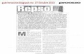 Repsol vuelve a embestir a Pemex| Calderón y Televisa: historia de confabulación| La fribra óptica,