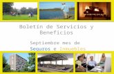 Boletin Regresa Servicios y beneficios septiembre/2013