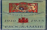 Programa  del 25 aniversario de la accesión al trono de His Majesty King George V 1935