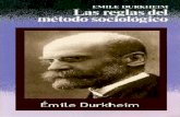 Las reglas del Metodo Sociologico Emile Durkheim