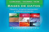 Bases de datos, diseño, implementación y administración. 9a Ed. Carlos Coronel