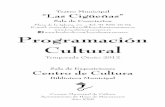 Programación Cultural Otoño 2012