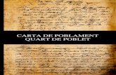 Carta de Poblament - Quart de Poblet