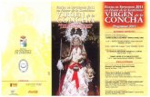 Programa de fiestas "Virgen de la Concha 2011"