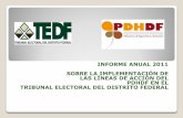IMPLEMENTACIÓN DEL PDHDF DEL TEDF EN 2011