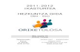 ORIXE BHI - DBH 2011-2012 HEZKUNTZA GIDA