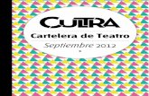 Cultra · Cartelera de Teatro Septiembre 2012