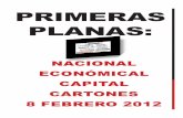 Primeras Planas Nacionales y Cartones 8 Febrero 2012