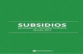 Reglamento de Subsidios  2012