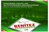 Informe Final de Actividades Legislativas