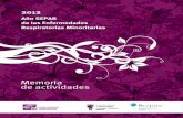 Memoria de actividades. Año SEPAR 2012 de as Enfermedades Respiratorias Minoritarias