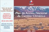 Presentación Plan de Acción Nacional de Cambio Climático - CONAMA, Chile 2009