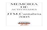 Memoria JTM Cantabria 2005