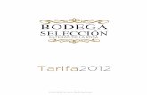 Tarifa Bodega Selección 2012