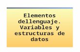 Variables y estructuras de datos