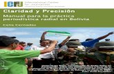 Claridad y Precisión: Manual para la práctica periodística radial en Bolivia