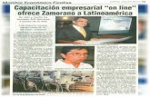 Capacitación Empresarial "On Line" ofrece Zamorano a Latinoamérica.