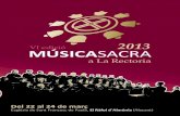 Música Sacra a La Rectoria 2013