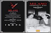 Carta de tapas y cenas de Milano Cocktail-Bar