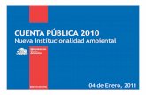 Cuenta Pública 2010 Ministerio Medio Ambiente