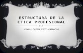 Estructura de la etica profesional