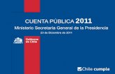 Ministerio Secretaría General de la Presidencia - Cuenta anual 2011