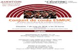Gran Concert de Corda de l'ESMUC, programa