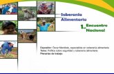 MENDIETA PLENARIAS - PRIMER ENCUENTRO NACIONAL DE SOBERANÍA ALIMENTARIA