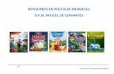 Nuevas películas infantiles en la B.P.M. Miguel de Cervantes