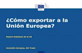 ¿Cómo exportar a la Unión Europea?