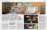 Prensa destaca logro obtenido por Lic. Gloria Lluén de la UDCH