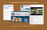Actividades interactivas en el blog de aula