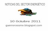 NOTICIAS DEL SECTOR ENERGÉTICO 10 Octubre 2011