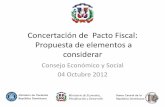 Presentaciónó resumida de propuesta de Pacto Fiscal