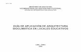Guía de aplicación de arquitectura bioclimática en los locales educativos