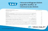 I+i Investigación aplicada e innovación. Volumen 6 - Nº 1 / Primer Semestre 2012