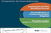 Programas de Especialización - Colegio Universitario de Periodismo