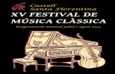 Programa XV Festival de Música Clàssica, Castell Santa Florentina 2013