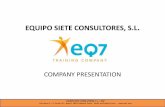 EQ7 - COMPANY PRESENTATION 2010