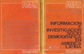 Informacion e investigacion socio demografico en america latina