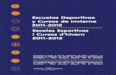 Escuelas Deportivas y Cursos de invierno 2011/2012