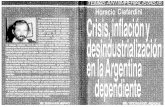 Crisis, inflación y desindustrialización en la Argentina dependiente